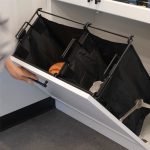 Tilt-Out Hamper, with Removable Black Bag, Synergy Collection - Image 2