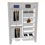 two section- Rod/shelf 