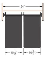 Tilt-Out Hamper, with Removable Black Bag, Synergy Collection - Image 4