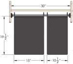 Tilt-Out Hamper, with Removable Black Bag, Synergy Collection - Image 3