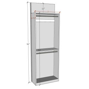 Double Rod 84” Height