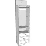 Mix – Drawer/ Rod 84” Height (24"W)