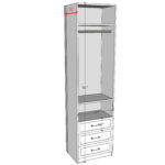 mix – drawer/Rod 96” Height(24"W)