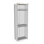 Double Rod 96” Height