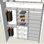 S.  double rod / 24" drawer- shelf /  shelf /   start from floor  84"