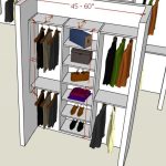 S: double rod /  shelf  / double rod   12" D , start from floor 84"