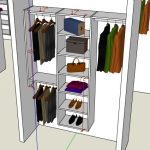 S: double rod / shelf  / single rod    , start from floor 84"