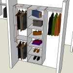 three section , double rod , single rod , shelf 16" and 12"