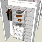 S.  single  rod / 24" drawer - shelf  /  shelf /  , start from floor 84"